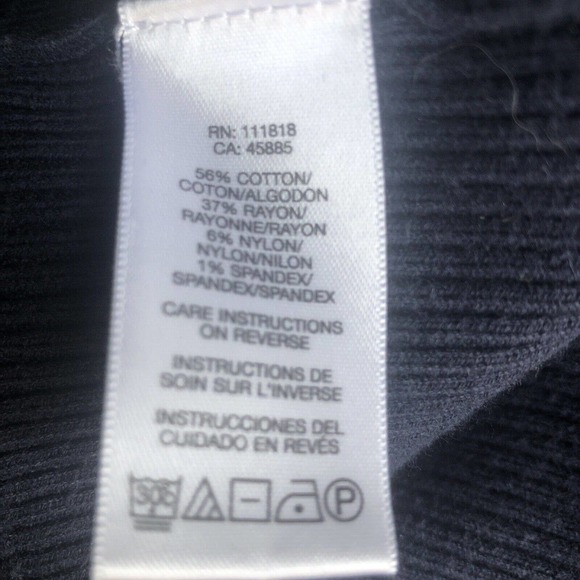 FREE W/PURCH Michael Michael Kors Oversized Half Sleeve Cardigan Sweater Navy XS - Picture 7 of 8